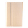 A05B Bluetooth 3.0 Ultra-thin ABS Detachable Bluetooth Keyboard Leather Case for iPad mini 5 / 4 / 3 / 2, with Holder(Gold)