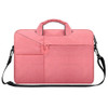 ST02S Waterproof Tear Resistance Hidden Portable Strap One-shoulder Handbag for 14.1 inch Laptops, with Suitcase Belt(Pink)