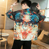 Kimono Cardigan Feather Woven Thin Coat Robe Hanfu, Size: M(Chinchilla Black)