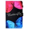 For Galaxy Tab A 10.5 T590 Colored Drawing Stitching Horizontal Flip Leather Case, with Holder & Card Slots(Butterfly Love)