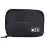 Portable Travel Organizer Storage Collection Bag Case Pouch Digital Gadget Electronic Accessories, Size: 25.7*18.5*1.2cm(Black)