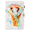 For Galaxy Tab S4 10.5 T830 Colored Drawing Stitching Horizontal Flip Leather Case, with Holder & Card Slots(Watercolor Elephant)