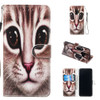 Leather Protective Case For Galaxy S9(Coffee Cat)