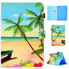 For Galaxy Tab S4 10.5 T830 Colored Drawing Stitching Horizontal Flip Leather Case, with Holder & Card Slots(Sandbeach)