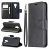 For Huawei Mate 30 Lite Retro Lambskin Texture Pure Color Horizontal Flip PU Leather Case with Holder & Card Slots & Wallet & Lanyard(Black)