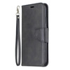 For Huawei Mate 30 Lite Retro Lambskin Texture Pure Color Horizontal Flip PU Leather Case with Holder & Card Slots & Wallet & Lanyard(Black)