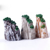 2 PCS Moss Micro Landscape Decoration Simulation Rockery Resin Decoration, Random Color Delivery