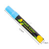 2 PCS Cute Candy Highlighter Fluorescent Liquid Chalk Marker Neon Pen LED Writing Board For Painting Graffiti Office Supply(Blue)