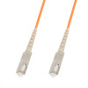 SC-SC Single-Core Multi Mode Fiber Optic Jumper, Length: 3m