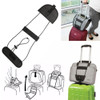 2 PCS Elastic Telescopic Bag Bungee Luggage Strap Fixed Strap (Black)