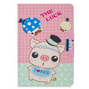 For 7 inch Tablet PC Universal Colored Drawing Horizontal Flip PU Leather Case with Holder & Card Slot(Hat Pig)