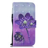 3D Painting Pattern Coloured Drawing Horizontal Flip PU Leather Case with Holder & Card Slots & Wallet For Huawei P30(Purple Flower)