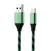 1m USB to USB-C / Type-C Nylon Weave Style Data Sync Charging Cable, for Galaxy S8 & S8 + / LG G6 / Huawei P10 & P10 Plus / Oneplus 5 and other Smartphones (Green)