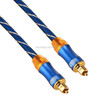 EMK LSYJ-A 5m OD6.0mm Gold Plated Metal Head Toslink Male to Male Digital Optical Audio Cable