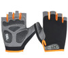 Cycling Shock Absorbing Anti-Slip Gloves Fitness Weight Lifting Training Half-finger Gloves, Size:XL(Black+Orange)