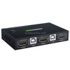 AM-KM201 4K Ultra HD Metal Case 2 In 1 Out HDMI KVM Switch