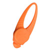 LED Night Light Pet Safety Collar Silicone Pendant (Orange)