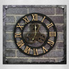 Originality American Industrial Style Wood Vintage Old Gear Wall Clock(Gold)