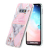 For Galaxy S10e Hot Stamping Geometric Marble IMD Craft TPU Protective Case(Rhombus)