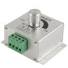 Aluminum Single Color Dimmer Switch LED Dimmer Controller for Strip Light DC12-24V, Output Current: 8A(Silver)