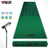 PGM Golf Indoor Putting Green Putter Practice Green Mat Blanket Set, Letters Type, 1x3.5m