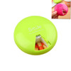 2 PCS Portable 7 Days Drugs Pill Container Rotation Pillbox(Green)