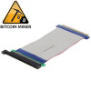 PCI Express 16X Riser Card Extender Flexible Extension Cable Ribbon Adapter, Cable Length: 15cm