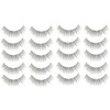 10 Pairs 217 Criss-Cross Transparent Stem Natural Makeup Lashes Charming Long Thick Black False Eyelashes