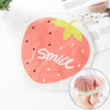 Cute Cartoon Lace Elastic Waterproof Fruit Pattern Shower Cap(Strawberry)