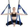 6 Handles Bodybuilding Handstand Inelasticity Aerial Yoga Hammock(Sapphire Blue)