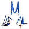 6 Handles Bodybuilding Handstand Inelasticity Aerial Yoga Hammock(Sapphire Blue)