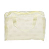 3 PCS Make Up Organizer Bag Toiletry Bathing Storage Bag Women Waterproof Transparent Floral PVC Travel Cosmetic Bag(yellow)