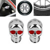 2 PCS Motorcycle Electric Vehicle Universal Personality Modified License Plate Frame Skull Screw(Silver)