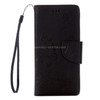 For Sony Xperia E5 Butterflies Embossing Horizontal Flip Leather Case with Holder & Card Slots & Wallet & Lanyard(Black)