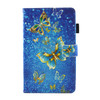 For Galaxy Tab A 8.0  / T380 & T385 Golden Butterflies Pattern Horizontal Flip Leather Case with Holder & Card Slots