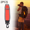 2 PCS Outdoor Backpack Reflective Strap Field Distress Signal Light(Red)