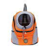 Outdoor Pet Dog Carrier Bag Front Bag Double Shoulder Portable Travel Backpack Mesh Backpack Head, Size:S(Orange)