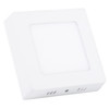 6W Square LED Surface Panel Light with LED Driver, 12cm 30 LEDs SMD 2835 3000K, AC 85-265V