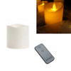 Cylindrical LED Electronic Candle Light Simulation Wedding Candlestick Candle, Size:7.5x7.5cm with remote control