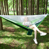 Portable Outdoor Parachute Hammock with Mosquito Nets (Green)