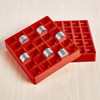 300 PCS Overlap Coins Game Coin Plastic Storage Box(Red)