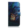 Oil Painting Owl Pattern Coloured Drawing Horizontal Flip Leather Case for Huawei P30, with Holder & Card Slots & Wallet