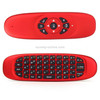 C120 2.4G Mini Keyboard Wireless Remote Mouse with 3-Gyro & 3-Gravity Sensor for PC / HTPC / IPTV / Smart TV and Android TV Box etc(Red)