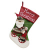 CX192019 Santa Claus Pattern Christmas Sock Gift Bag Christmas Tree Pendant Decoration