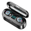 F9 TWS V5.0 Touch Control Binaural Wireless Bluetooth Headset with Breathing Light and Digital Display