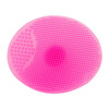 10 PCS Cleaning Pad Wash Face Facial Exfoliating Brush SPA Skin Scrub Cleanser Tool(rose  red)