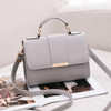 Women Bag Leather Handbags PU Shoulder Bag Small Flap Crossbody Bags for Women Messenger Bags(Gray)