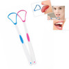 2 PCS Tongue Coating Cleaning Scraper To Remove Bad Breath Tongue Brush Random Color  Delivery