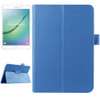 Litchi Texture Horizontal Flip Solid Color Smart Leather Case with Two-folding Holder & Sleep / Wake-up Function for Galaxy Tab S2 8.0 / T715(Blue)