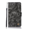 For Lenovo Vibe P2 Retro Copper Button Crazy Horse Horizontal Flip PU Leather Case with Holder & Card Slots & Wallet & Lanyard(Gray)